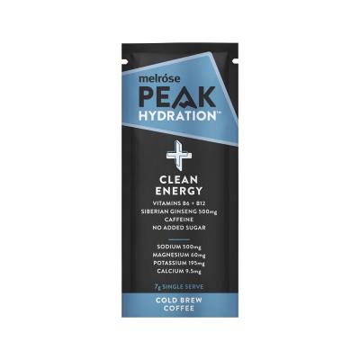 Melrose Peak Hydration + Clean Energy Cold Brew Coffee Sachet 7g x 20 Display